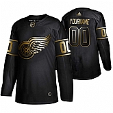 Red Wings Customized Black Gold Adidas Jersey,baseball caps,new era cap wholesale,wholesale hats